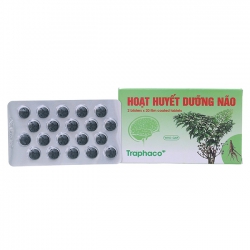 HOẠT HUYẾT DƯỠNG NÃO Traphaco, Hộp 40 viên / Bao Film