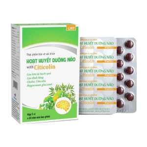 Hoạt Huyết Dưỡng Não With Citicolin Thephaco 5 vỉ x 20 viên - Hỗ trợ giảm triệu chứng đau đầu