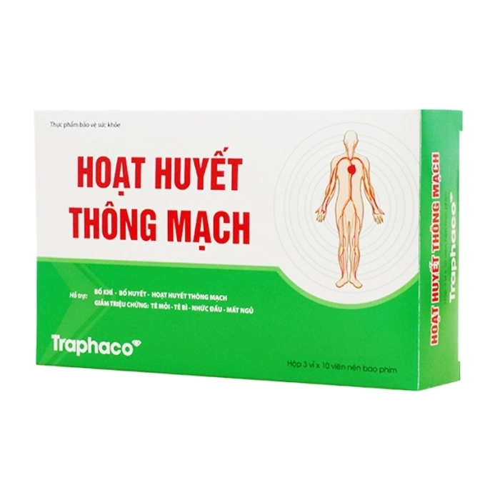 Hoạt Huyết Thông Mạch Traphaco 3 vỉ x 10 viên - Hỗ trợ hoạt huyết, thông mạch