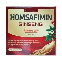Homsafimin Gingseng 12 vỉ x 5 viên Homsafimin Gingseng 12 vỉ x 5 viên