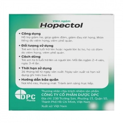 Hopectol DPC Pharma 10 vỉ x 4 viên - Viên ngậm giảm ho, đau rát họng Hopectol DPC Pharma 10 vỉ x 4 viên - Viên ngậm giảm ho, đau rát họng