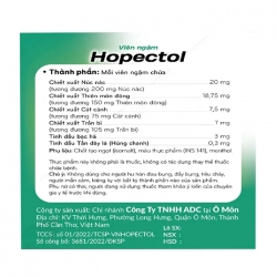 Hopectol DPC Pharma 10 vỉ x 4 viên - Viên ngậm giảm ho, đau rát họng Hopectol DPC Pharma 10 vỉ x 4 viên - Viên ngậm giảm ho, đau rát họng