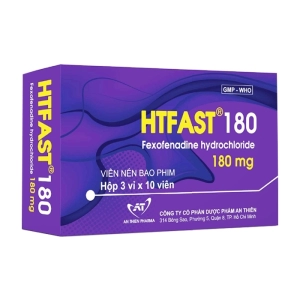 Htfast 180 An Thiên 3 vỉ x 10 viên (Fexofenadine hydrochloride)
