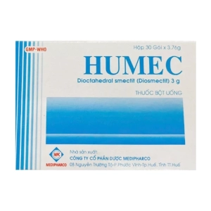 Humec 3g Medipharco 30 gói x 3.76g (Diosmectite)