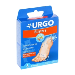 Hydrocolloid Pad Dressing Urgo 6 miếng - Băng dán vết phồng rộp