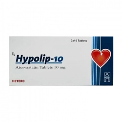 Hypolip Hetero 10mg, 3 vỉ x 10 viên