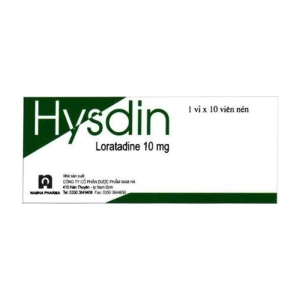 Hysdin 10mg Nam Hà 1 vỉ x 10 viên (Loratadine)