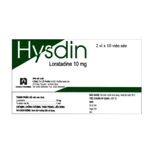 Hysdin 10mg Nam Hà 2 vỉ x 10 viên (Loratadine)