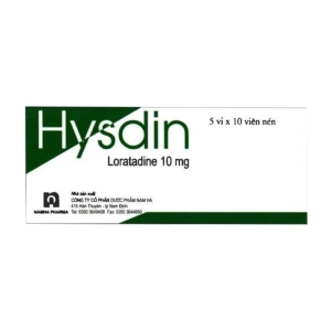 Hysdin 10mg Nam Hà 5 vỉ x 10 viên (Loratadine)