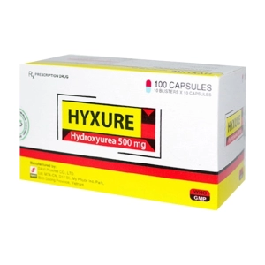 Hyxure 500mg Davipharm 10 vỉ x 10 viên (Hydroxycarbamide)