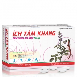 Ích Tâm Khang Hộp 3 vỉ x 10 viên - Hỗ trợ tăng cường sức khỏe tim mạch