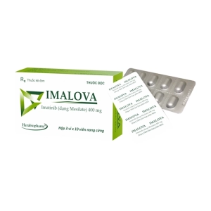 Imalova 400mg Herabiopharm 3 vỉ x 10 viên (Imatinib mesilate)