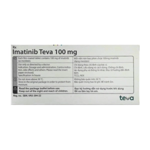 Imatinib Teva 100mg 12 vỉ x 10 viên (Imatinib)