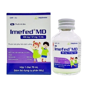 Imefed MD 400mg/57mg/5ml Imexpharm 70ml (Amoxicillin + Acid Clavulanic)