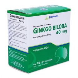 Tpbvsk bổ não Imexpharm Ginkgo Biloba 40mg, Hộp 100 viên