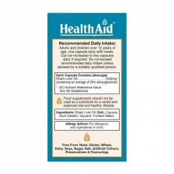 Immutone Healthaid 30 viên - Viên dầu gan cá mập Immutone Healthaid 30 viên - Viên dầu gan cá mập