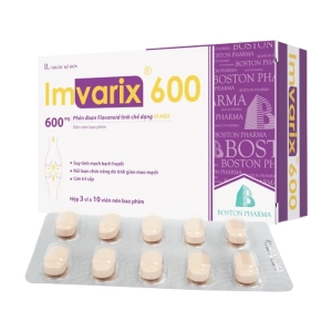 Imvarix 600 Boston Pharma 3 vỉ x 10 viên (Diosmin)