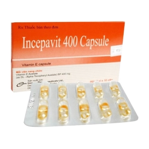Incepavit 400 Capsule Incepta 3 vỉ x 10 viên (Vitamin E)