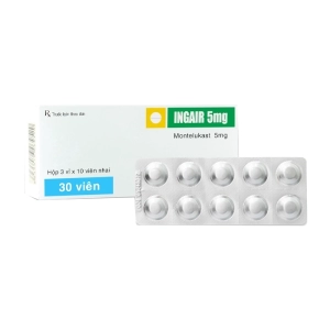 Ingair 5mg TV.Pharm 3 vỉ x 10 viên (Montelukast)