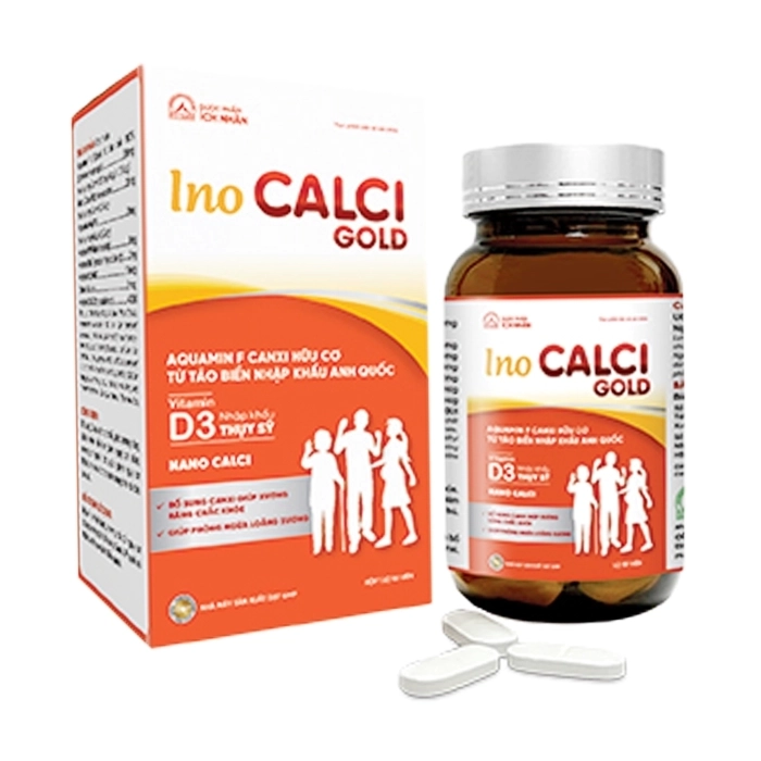 InoCalci Gold Ích Nhân 50 viên - Hỗ trợ giảm nguy cơ loãng xương