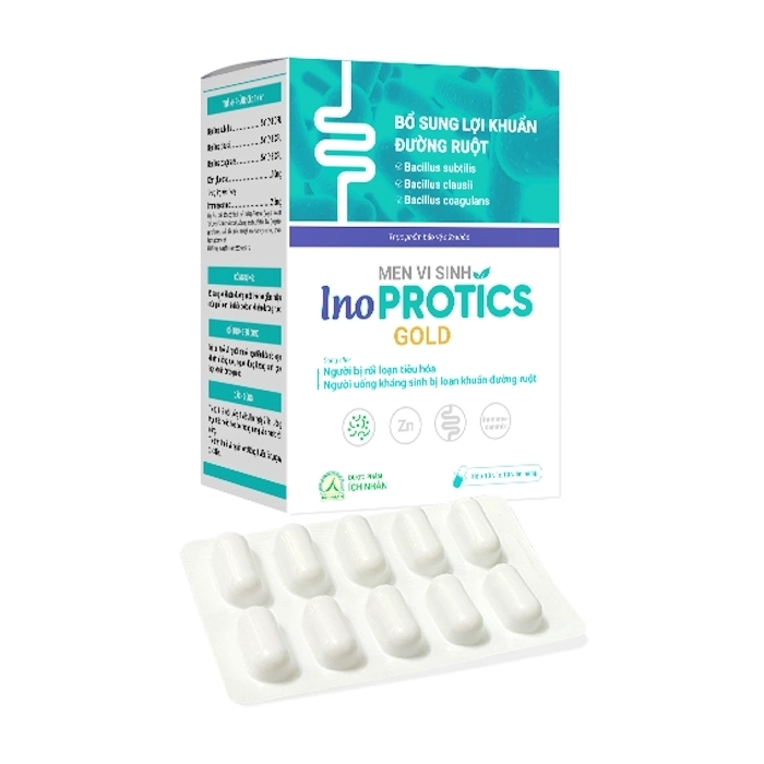 InoProtics Gold Ích Nhân 10 vỉ x 10 viên - Bổ sung lợi khuẩn đường ruột InoProtics Gold Ích Nhân 10 vỉ x 10 viên - Bổ sung lợi khuẩn đường ruột