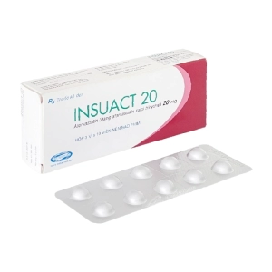 Insuact 20 Savipharm 3 vỉ x 10 viên Insuact 20 Savipharm 3 vỉ x 10 viên