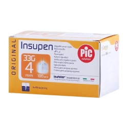 Insupen Or 33g x 4mm Pic Solution 100 cái - Kim tiêm Insupen Or 33g x 4mm Pic Solution 100 cái - Kim tiêm