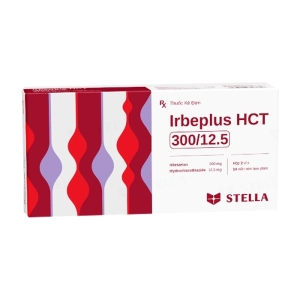 Irbeplus HCT 300/12.5 Stellapharm 2 vỉ x 14 viên (Irbesartan + Hydrochlorothiazide)