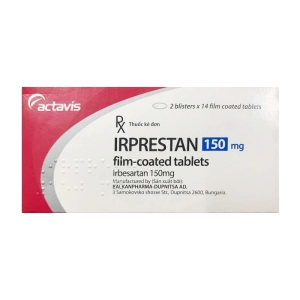 Irprestan 150mg Film-Coated Tablets Actavis 2 vỉ x 14 viên (Irbesartan)