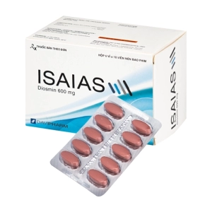 Isaias 600mg Davipharm 6 vỉ x 10 viên (Diosmin)