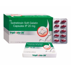 Isotretinoin 20mg ( TRIPLIVATE 20 ) 10 vỉ x 10 viên Isotretinoin 20mg ( TRIPLIVATE 20 ) 10 vỉ x 10 viên