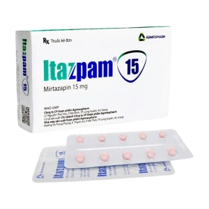 Itazpam 15 Agimexpharm 3 vỉ x 10 viên (Mirtazapin hemihydrat)