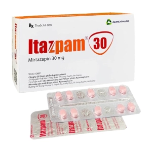 Itazpam 30 Agimexpharm 3 vỉ x 10 viên (Mirtazapin hemihydrat)