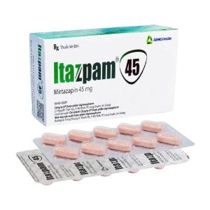 Itazpam 45 Agimexpharm 3 vỉ x 10 viên (Mirtazapin hemihydrat)