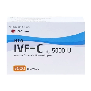 IVF-C Inj. 5000 IU LG Chem 3 lọ + 3 ống 1ml (HCG) IVF-C Inj. 5000 IU LG Chem 3 lọ + 3 ống 1ml (HCG)