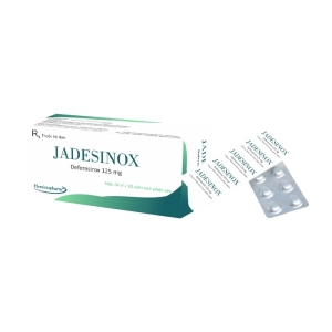 Jadesinox 125mg Herabiopharm 10 vỉ x 10 viên (Deferasirox)