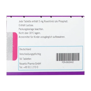 Jakavi 5mg Novartis 4 vỉ x 14 viên Jakavi 5mg Novartis 4 vỉ x 14 viên