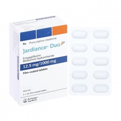 Jardiance Duo 12,5mg/1000mg, 3 vỉ x 10 viên Jardiance Duo 12,5mg/1000mg, 3 vỉ x 10 viên