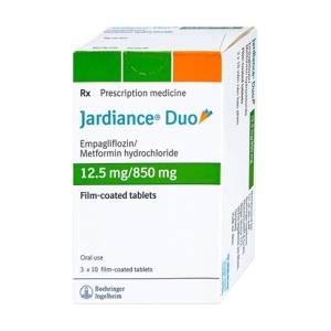 Jardiance Duo 12.5mg/850mg Boehringer Ingelheim 3 vỉ x 10 viên (Empagliflozin + Metformin)