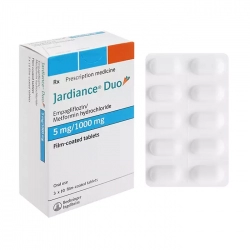 Jardiance Duo 5mg/1000mg Boehringer Ingelheim 3 vỉ x 10 viên Jardiance Duo 5mg/1000mg Boehringer Ingelheim 3 vỉ x 10 viên