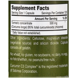 Jarrow Curcumin 95, 500mg 120 Capsules Jarrow Curcumin 95, 500mg 120 Capsules