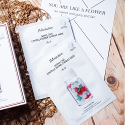 Mặt nạ căng bóng da JM Solution Derma Care Centella Repair Capsule Mask Medi (Hộp 10 miếng 30ml)
