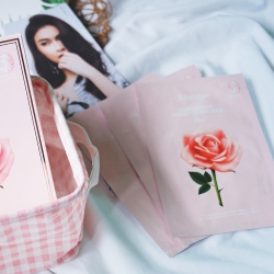 Mặt nạ tinh chất hoa hồng JM Solution Glow Luminous Flower Firming Mask Rose (Hộp 10 miếng 30ml)