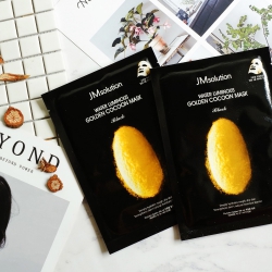 Mặt nạ mắt kén vàng JM Solution Water Luminous Golden Cocoon Eye Mask Black (Hộp 10 miếng 45g)