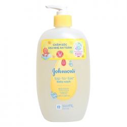 Sữa tắm gội toàn thân dành cho da nhạy cảm Johnsons Baby Top-To-Toe Wash 500ml
