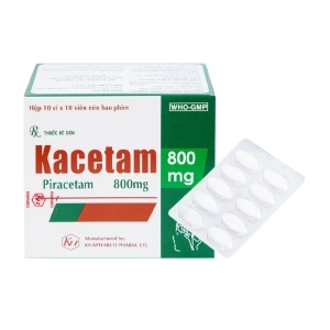 Kacetam 800mg Khapharco Pharm 10 vỉ x 10 viên