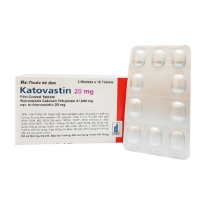 Katovastin 20mg Deva 3 vỉ x 10 viên (Atorvastatin)