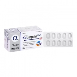 Katrypsin Fort 8400IU Khapharco 10 vỉ x 10 viên (ALU) 