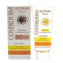 Kem chống nắng Coverderm Filteray Face SPF 80 Tinted - màu da