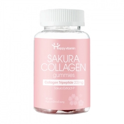 Kẹo Dẻo Sakura Collagen Gummies Happy Vitamin 60 viên Kẹo Dẻo Sakura Collagen Gummies Happy Vitamin 60 viên